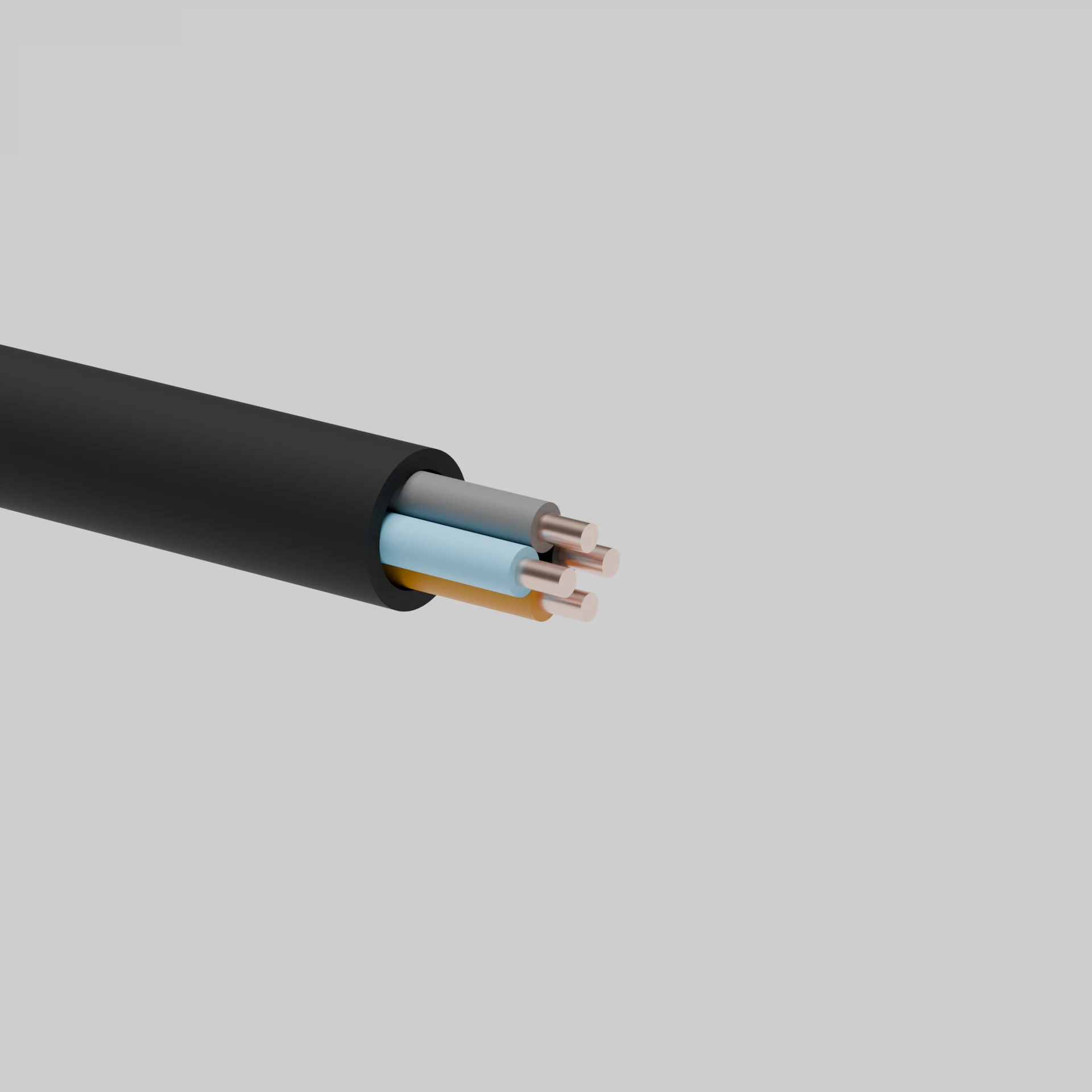 Кабель ВВГнг-LS 4х6 мм2, чорний GAL-KAT